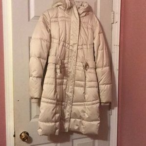 White Heavy Weight Winter Coat